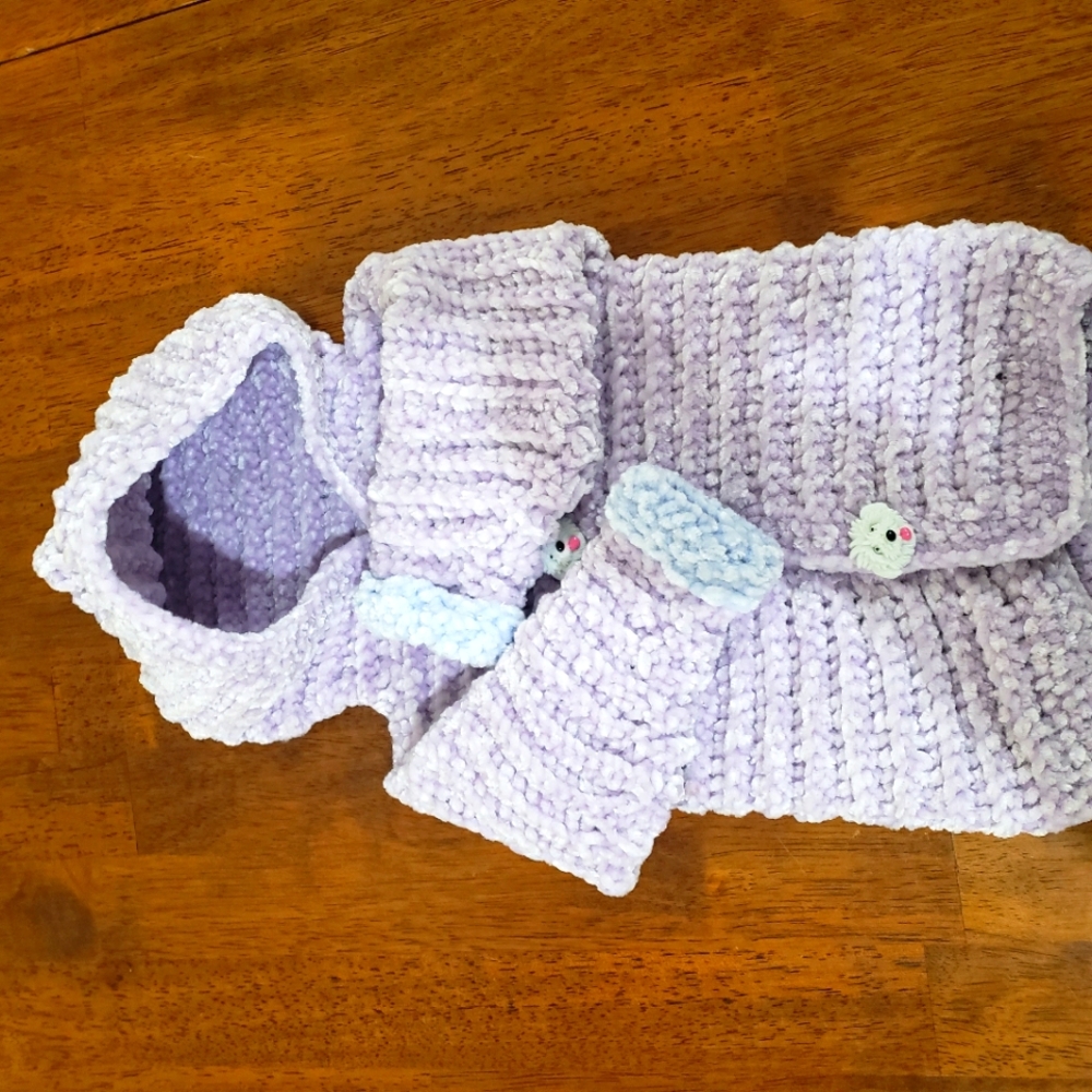 Lilock homemade baby velvet yarn, baby sweater 0-3 months